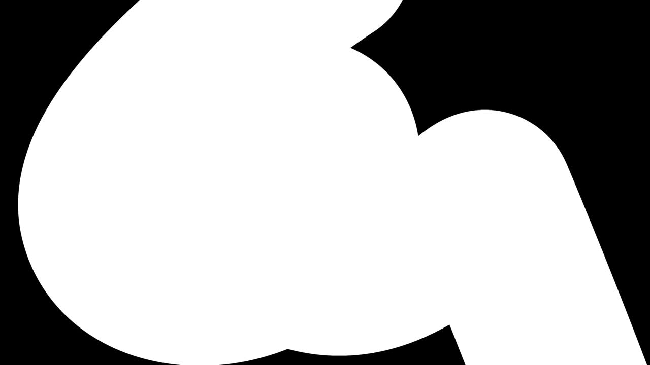 hermosos gradientes con tonos de rojo amarillo fluyen a lo largo de una línea o tubo elegantemente retorcido. hermoso fondo de diseño plano moderno, animación de bucle liso de gradiente líquido en 4k. luma mate como alfa