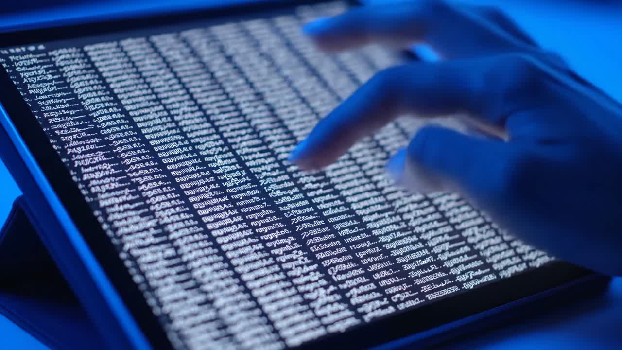 Data Processing on a Tablet