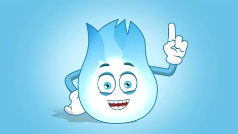 dibujos animados gas llama euro ojos dinero con cara animación alfa mate