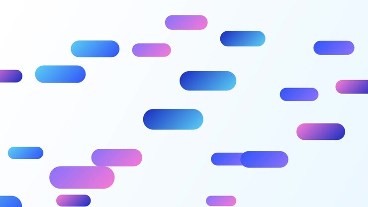 Abstract Motion Background with Floating Gradient Shapes