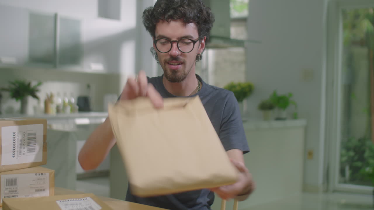Fashion Blogger Unpacking Order on Camera