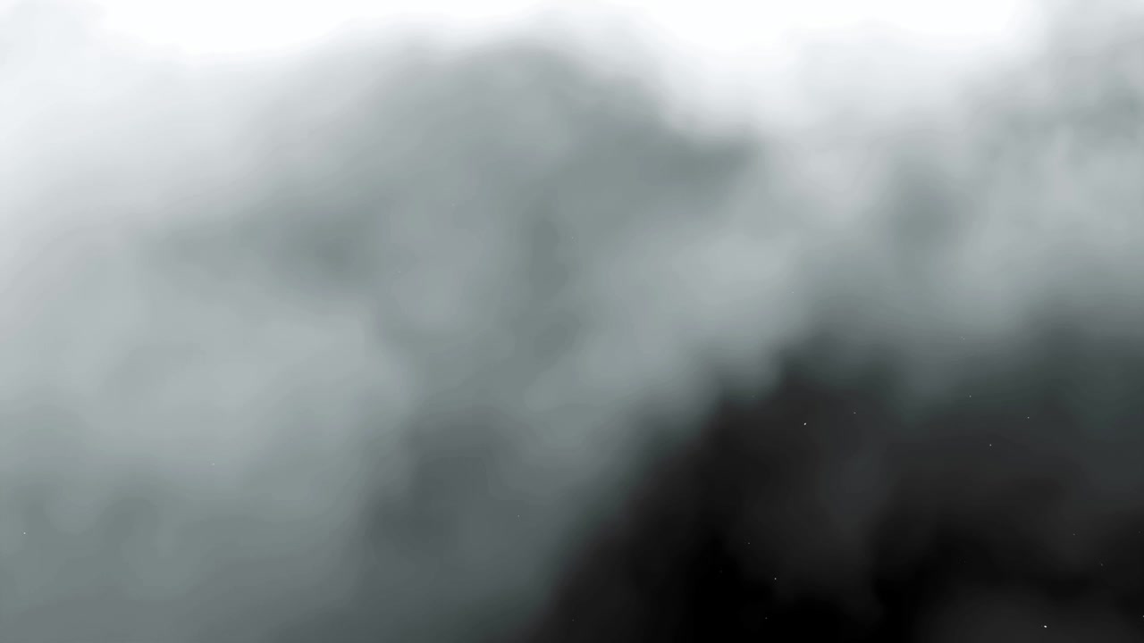 Dense Gray Smoke Swirling Against a Dark Background