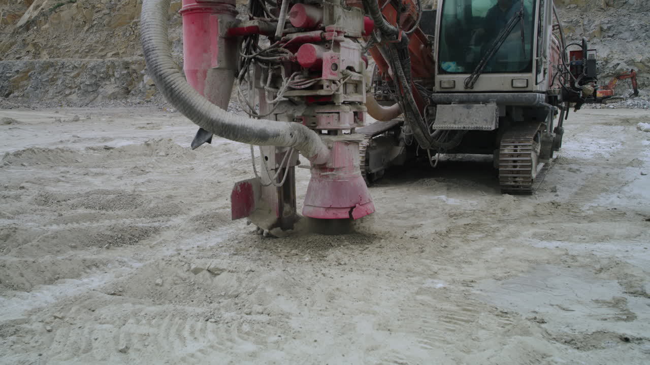 operación de perforación de canteras