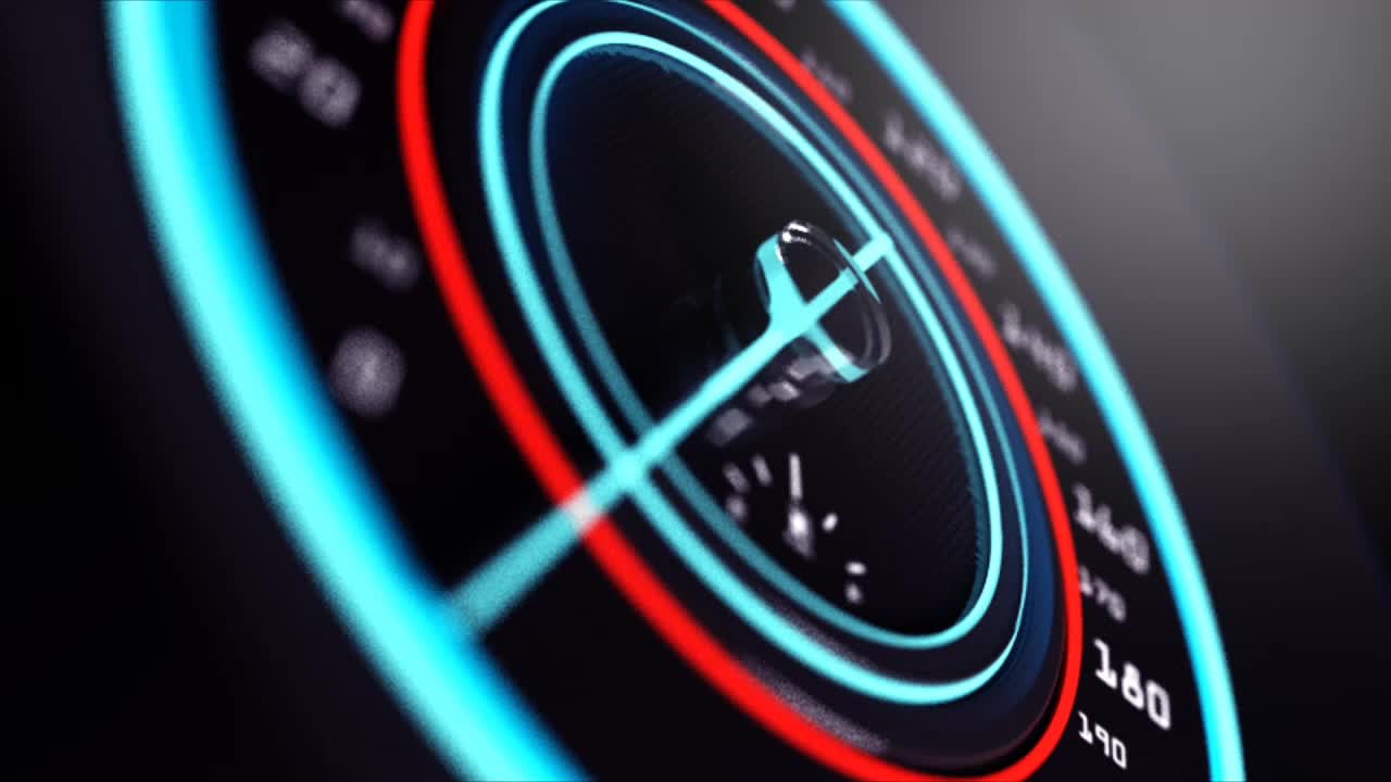 Futuristic Speedometer Graphics