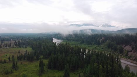 north fork flathead river w glacier np - drone 2