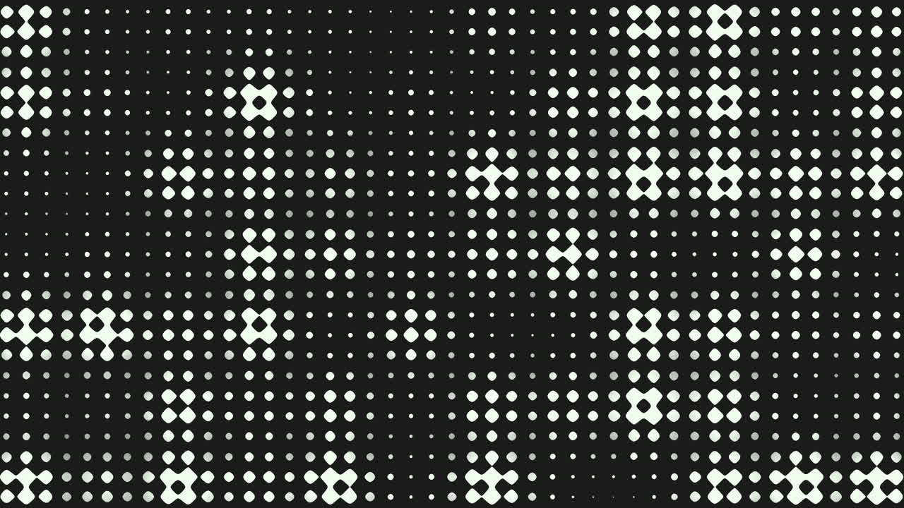 Monochromatic white small dots pattern in rows