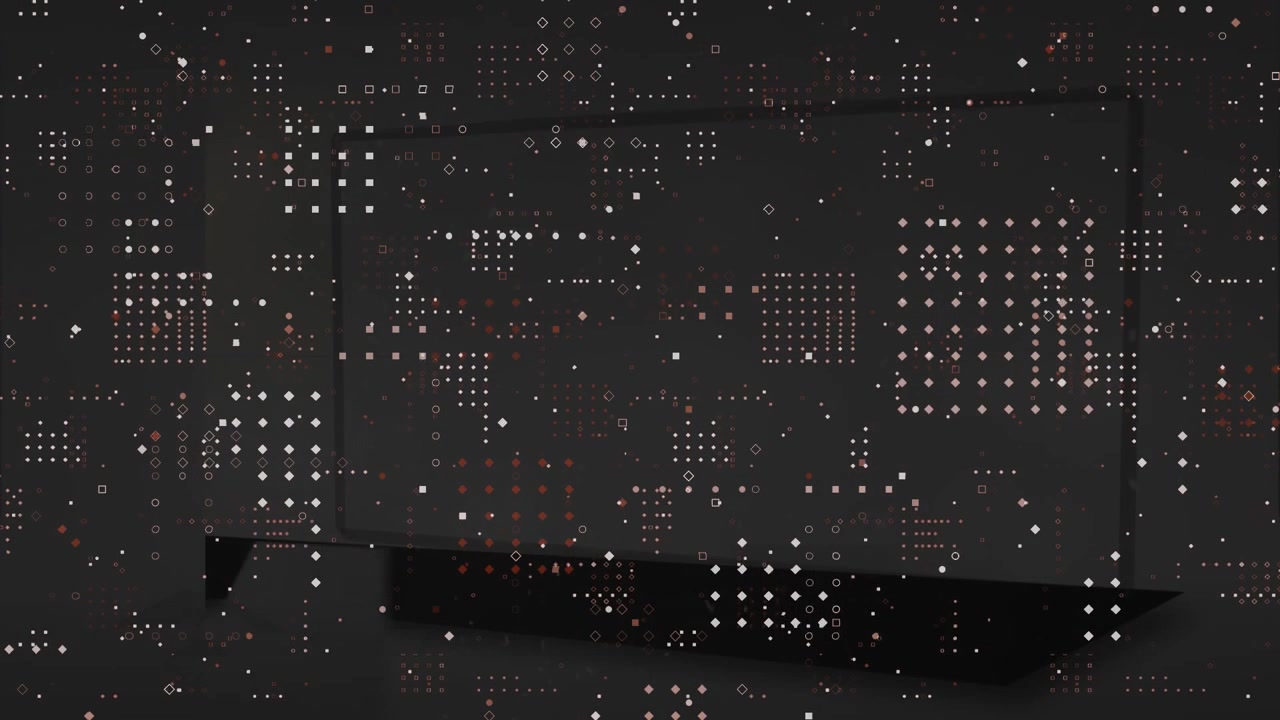 Animation of spots over shapes moving