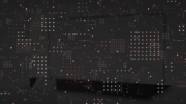 Animation of spots over shapes moving
