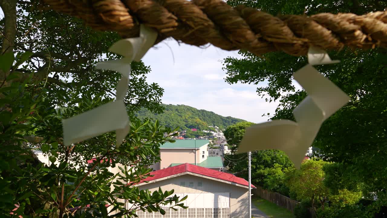 Peaceful View from a Japanese Shrine