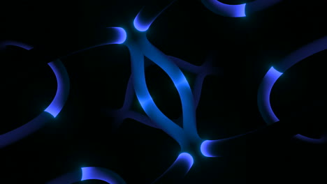 abstract glowing blue lines pattern