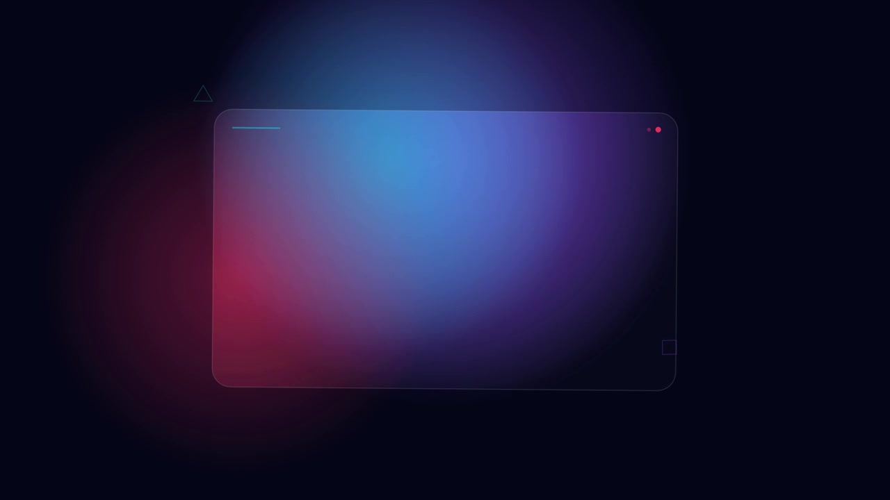 Abstract Motion Background with Glowing Colorful Gradient Orbs