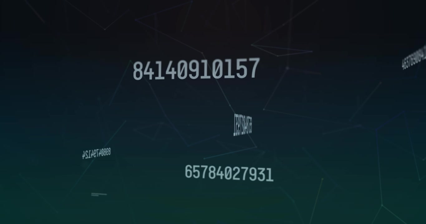 Animation of numbers changing and data processing