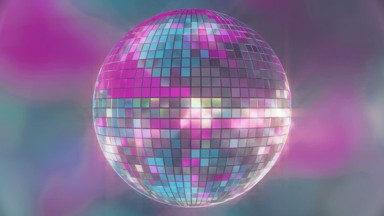 bola de discoteca de colores brillantes de 4k