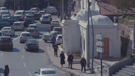 el paso del tranvía.