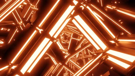 bucle de iluminación naranja abstracto en 4k y 60fps