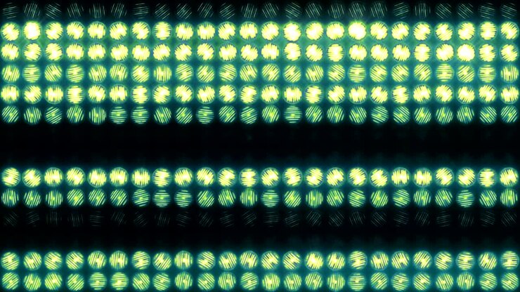 Parete di luce, lampeggio soffuso di strisce orizzontali, in loop