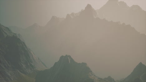 fog in the mountains of norway