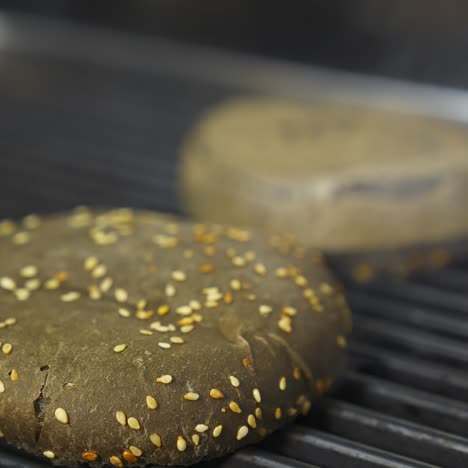 cooking burger in the kitchen