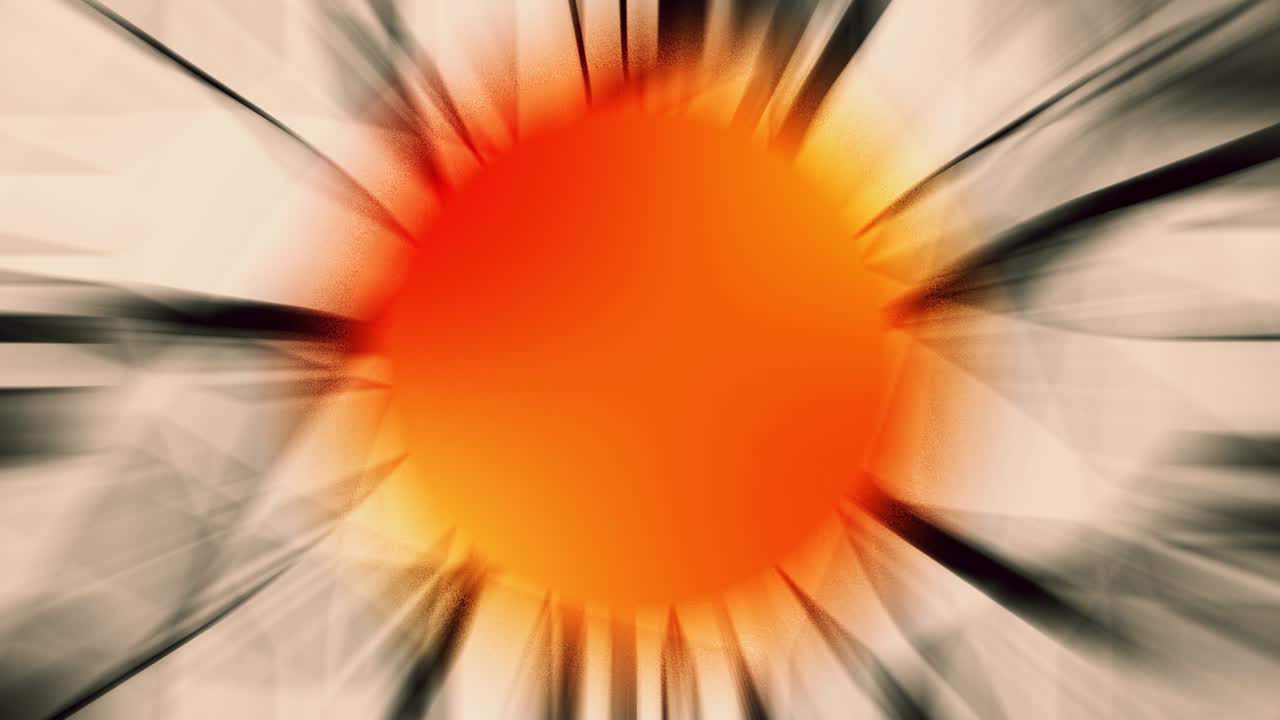 Abstract Orange Burst Background