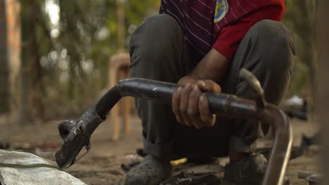 removing external bike silencer pipe