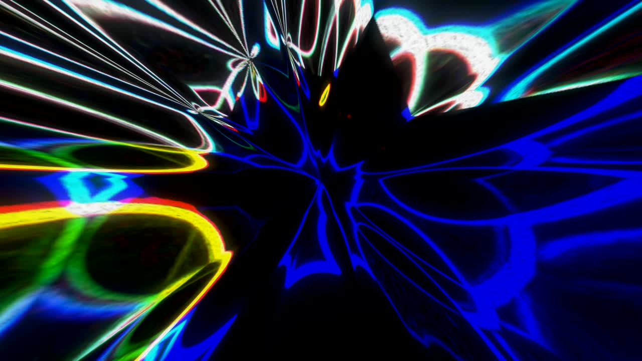 movimiento abstracto, colorido y suave infinito o bucle sin costuras.