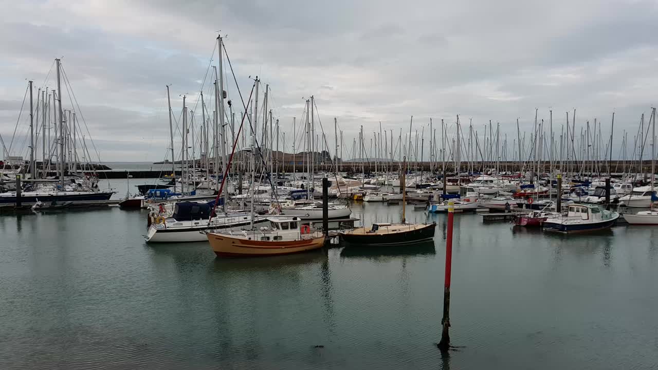 Howth Marina at the Irish sea - a beautiful landmark