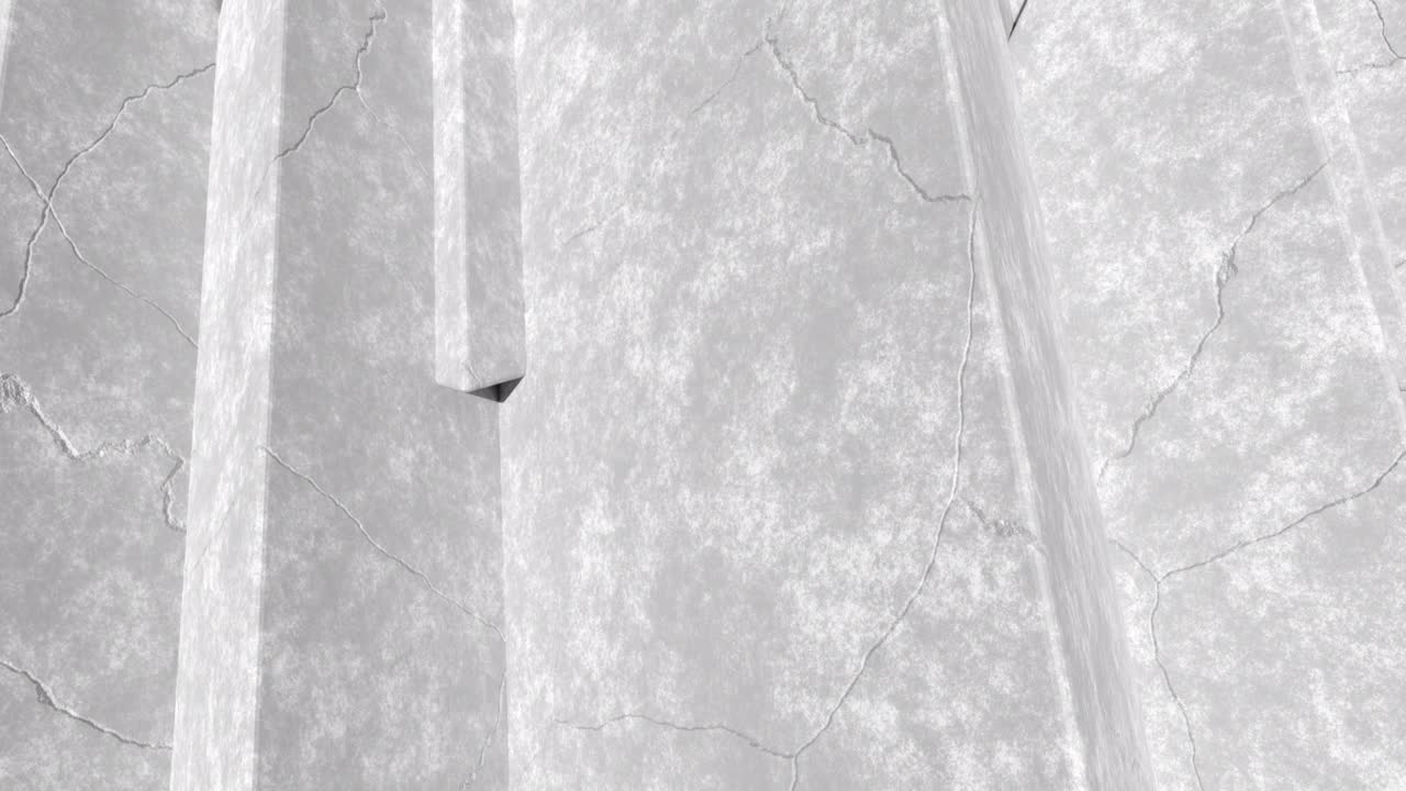 콘크리트 기하학적 모양, 다각형 복원 패턴, 산업 스타일, 추상적인 배경, 3d 루프 애니메이션