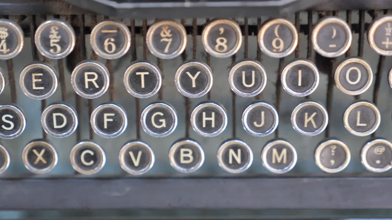 Vintage Typewriter Keyboard