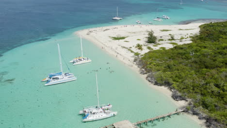 Puerto-Rico-Insel-Strandparadies-Von-Cayo-Icacos---Antenne