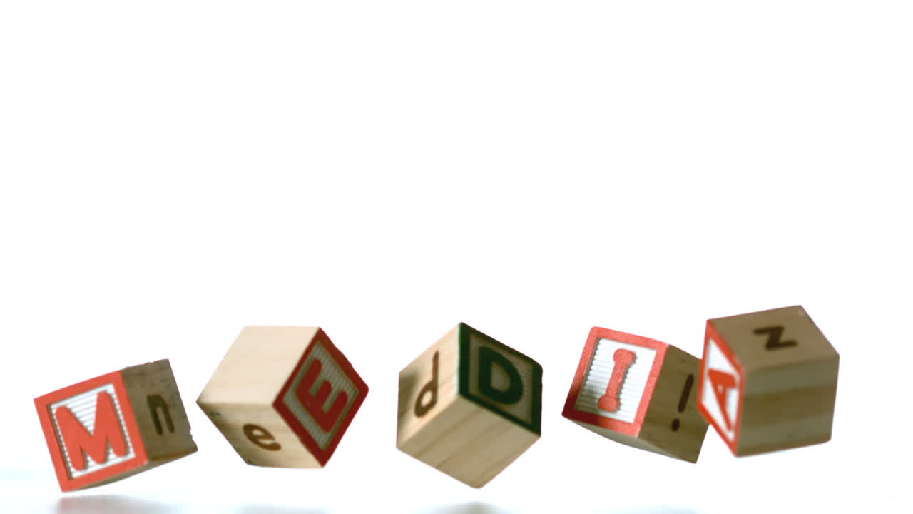 bloques de medios de ortografía que se caen