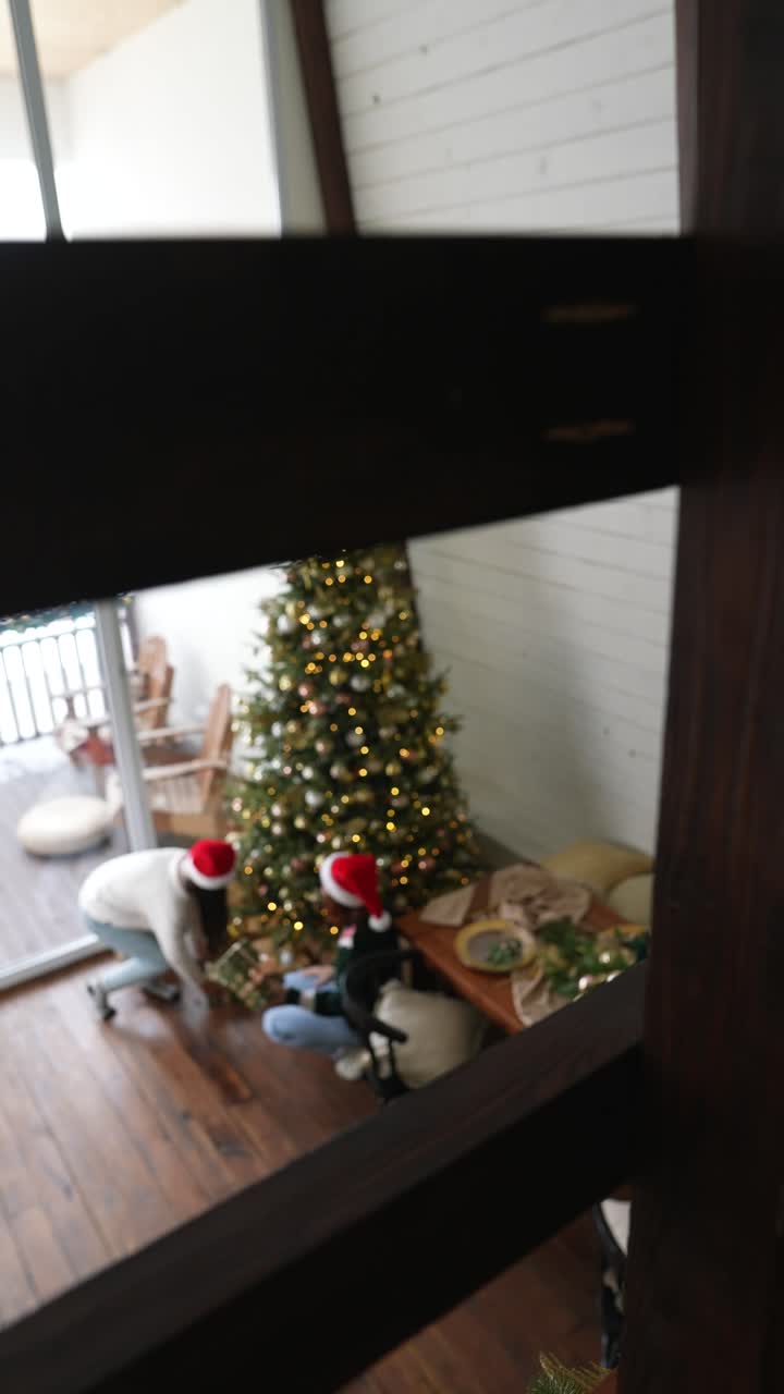 interior de navidad en un hogar moderno