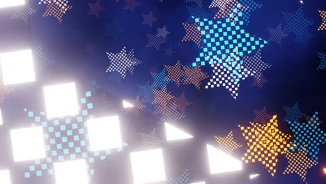 vj bucle de fondo abstracto estrellas errantes.