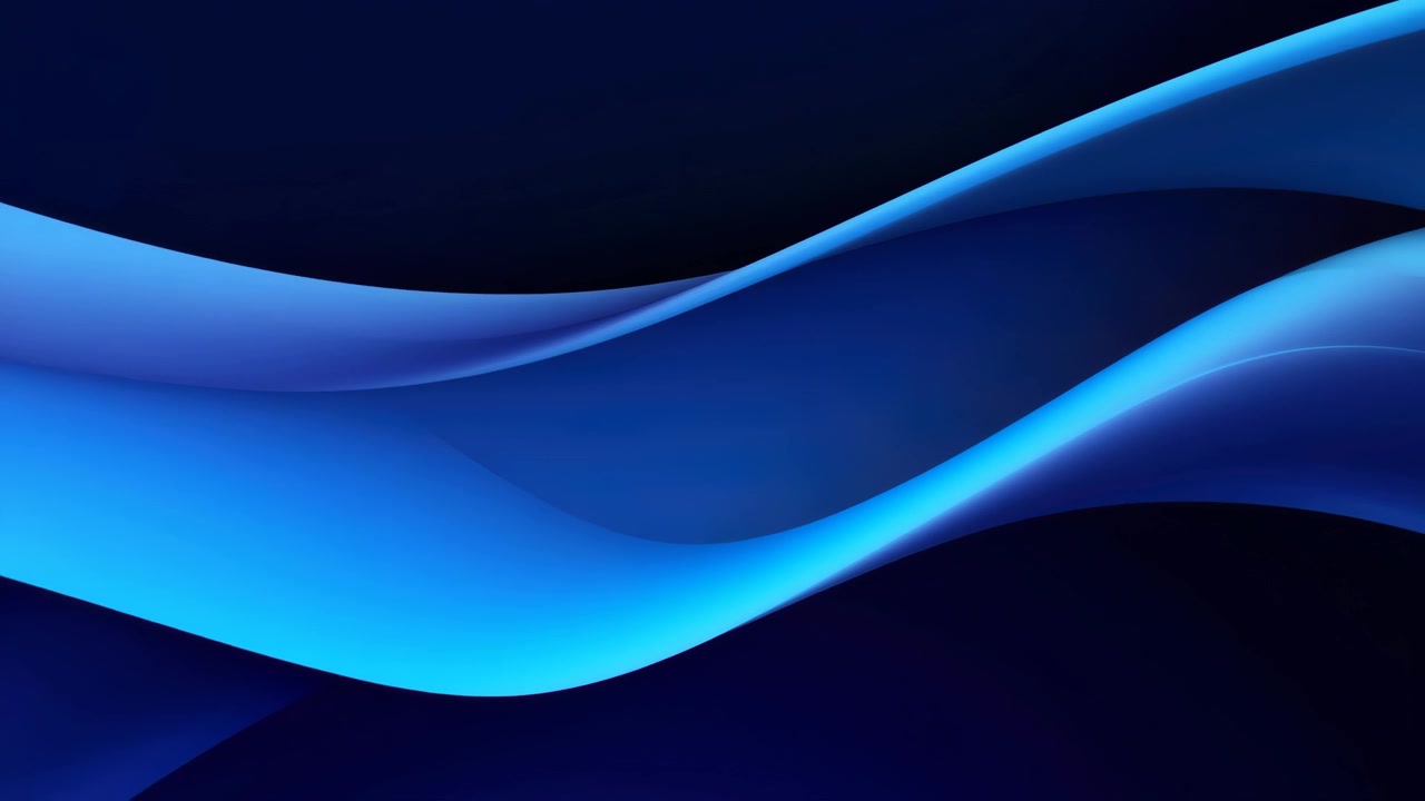 Dynamic Abstract Blue Waves and Lines Background Animation