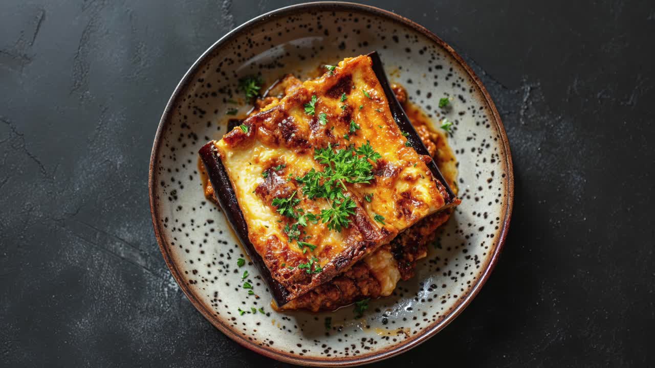 el delicioso moussaka griego