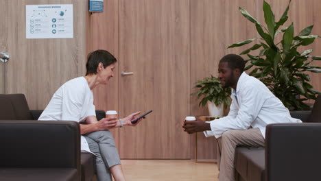 doctors having a coffee break