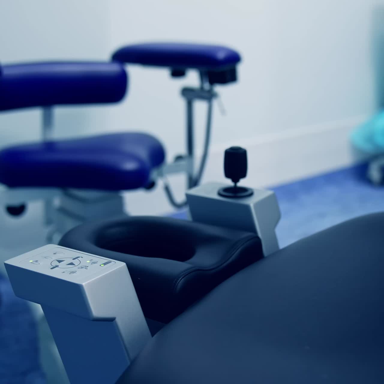 Eye surgery laser correction machine. Interior view of laser correction ...