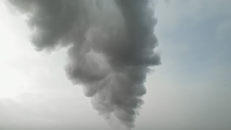 polluting smoke from an industrial facility