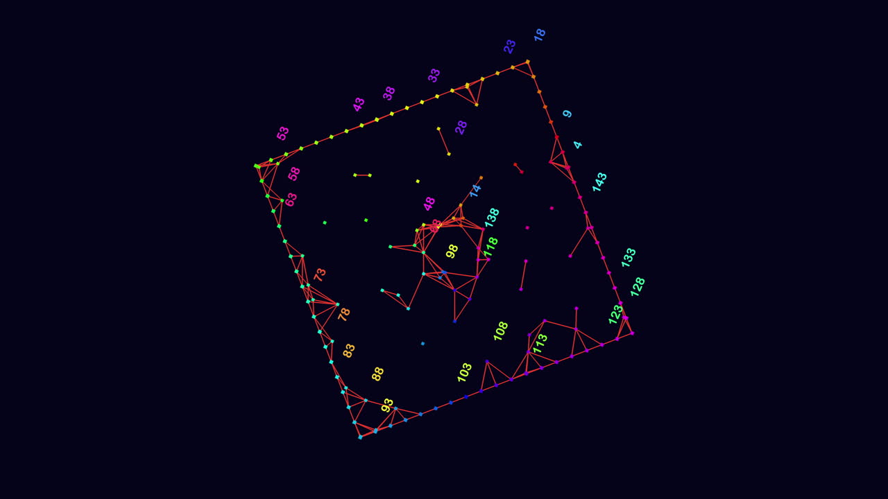 Vibrant Square Adorned With Colorful Dots In Captivating Array