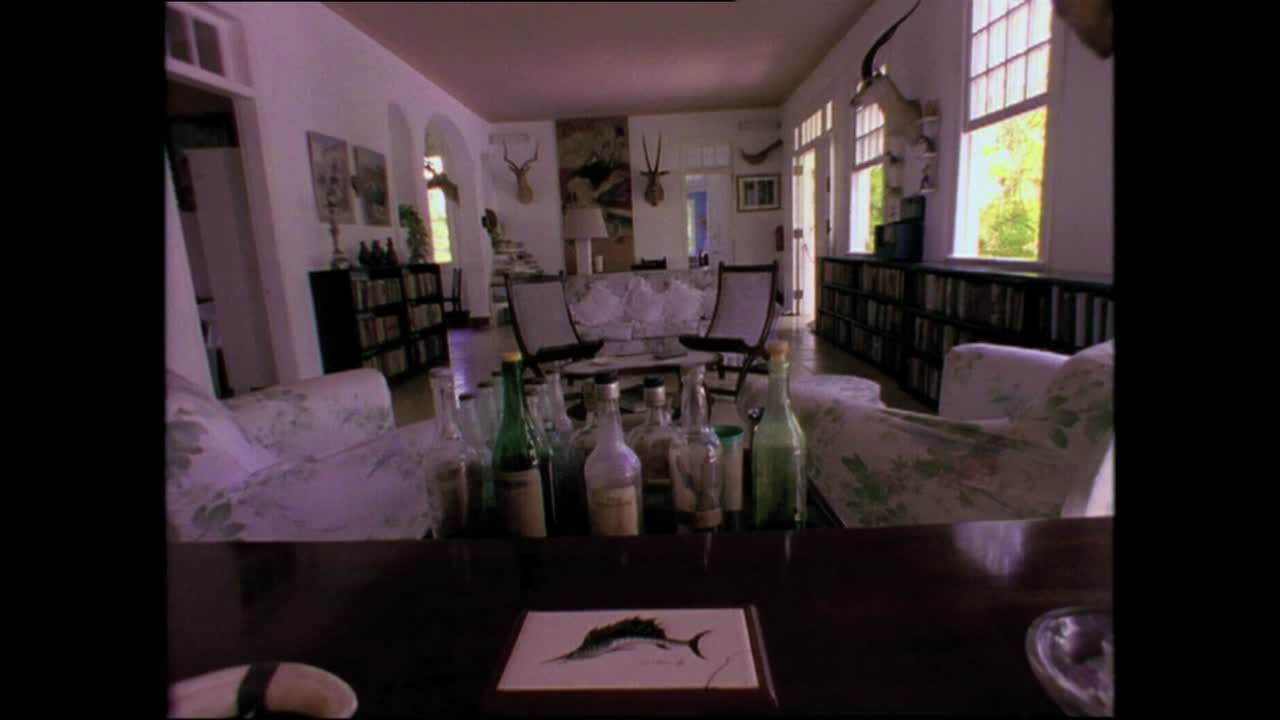 1980년대 쿠바 하바나에 있는 어니스트 헤밍웨이의 집 내부