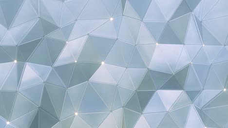 fondo de pared poligonal abstracto blanco bucle sin costuras animación de renderizado 3d