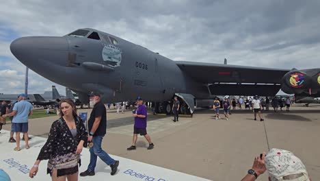 b-52 stratofortress at airshow