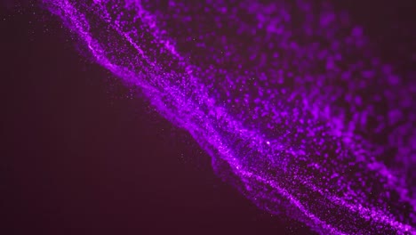 Animation-of-purple-spots-moving-on-red-background