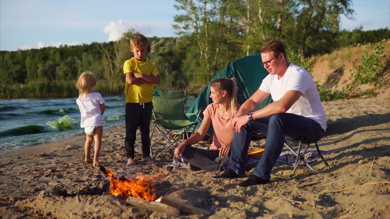 Family Camping Trip by the Lake