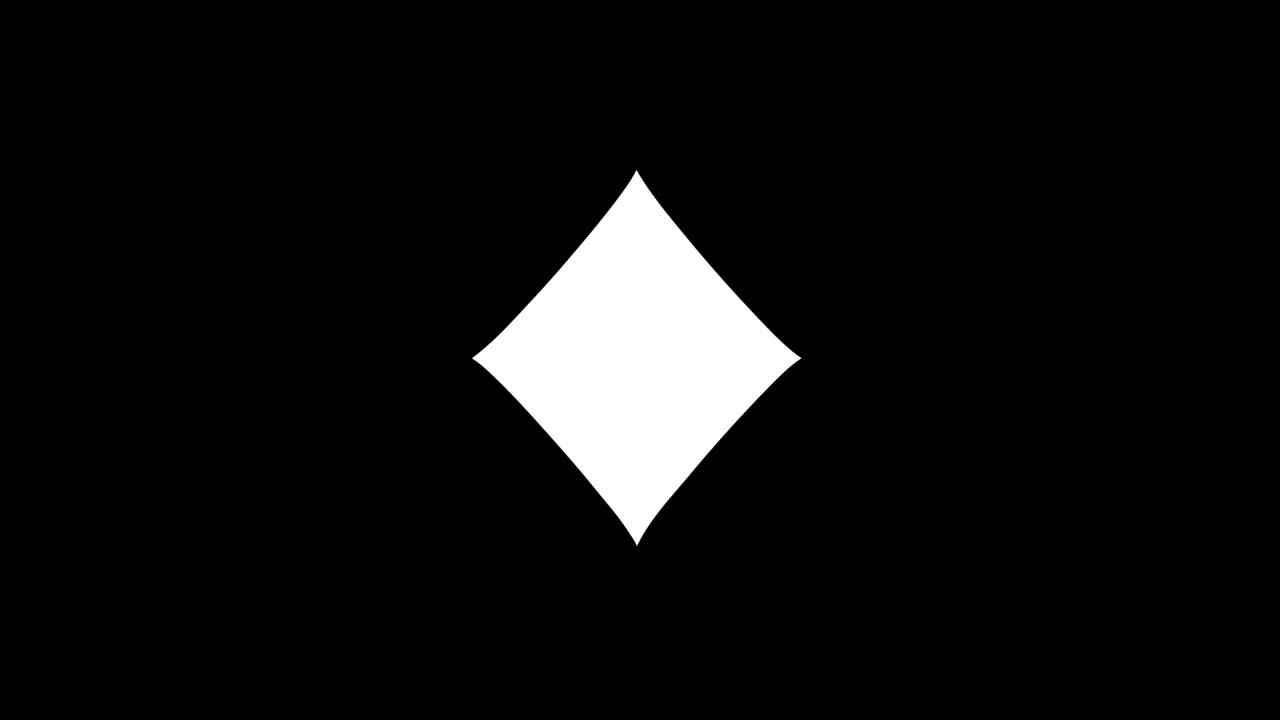 다이아몬드 카드 슈트 글리스 아이콘 빈티지 트위치 나쁜 신호 애니메이션