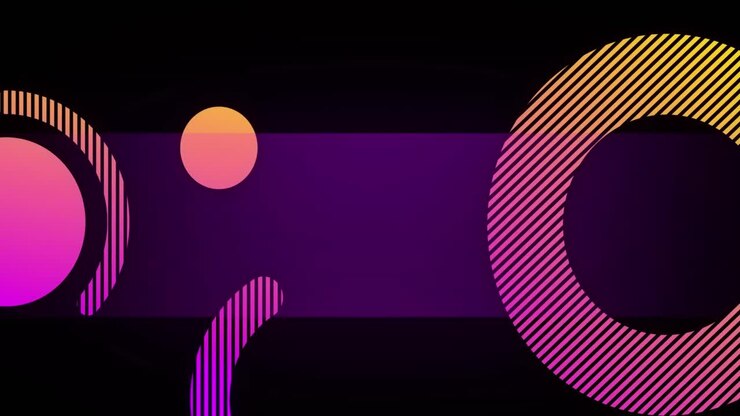 Animation af linjer, der danner geometriske former over sekskanter mod sort baggrund