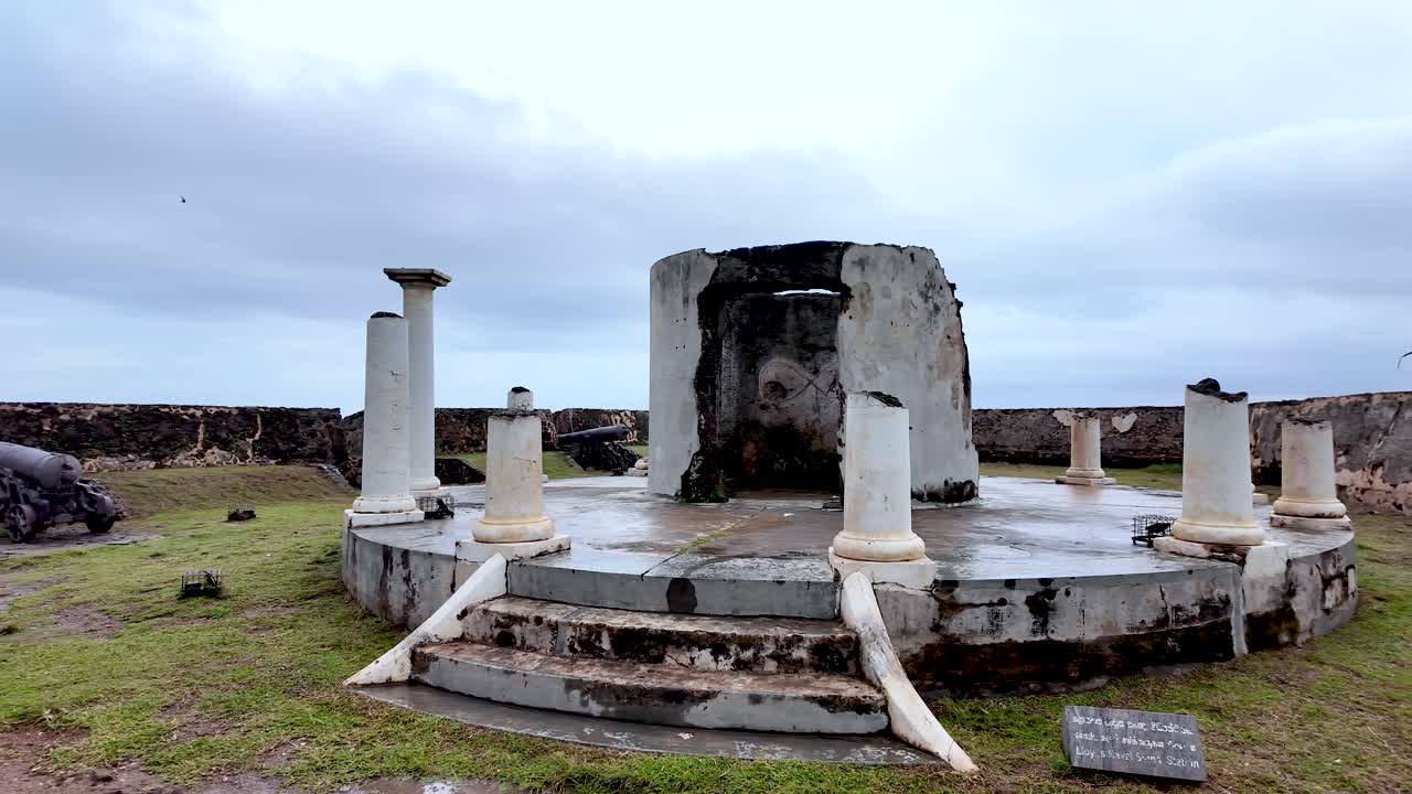 Ruins of an Old Fort with Cannons