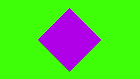 animación de formas y elementos icono en una pantalla verde