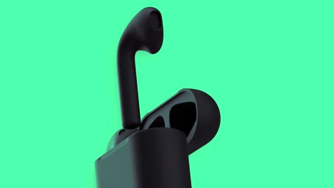 black apple airpods pro with charging case