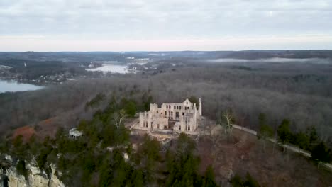 european medieval fortress castle ruins, sight seeing travel destination for tourists