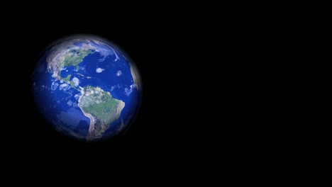 rotation of the blue planet earth.